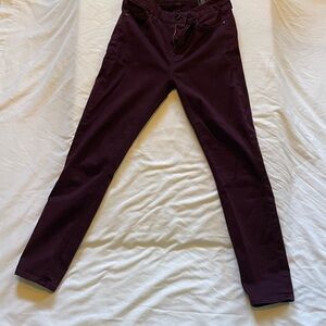 7 For All Mankind Purple Ankle Pants